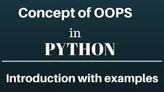 introduction of OOPS in python