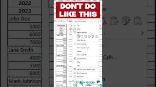 Transpose  #youtubeshorts #excel