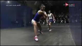 Black Ball Women's Squash Final 2020 SHERBINI VS HAMMAMY 2nd part