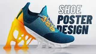 Shoe Poster Design from SCRATCH