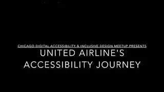 United Airline's Accessibility Journey
