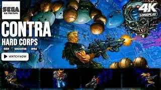 [GEN] Contra Hard Corps | Sega Genesis | Longplay | Full Game Walkthrough | 4K