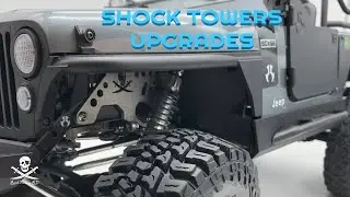 Axial SCX10-III CJ-7 JEEP RENEGADE SHOCK TOWERS UPGRADE