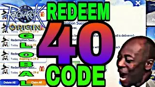 THE COMPLETE 40 REDEEM CODES IN RAGNAROK ORIGIN 
