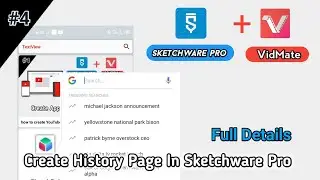 how to create Vidmate history in Sketchware Pro 