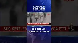 İki Suç Çetesi Sokakta Karşılaşınca Birbirine Girdi!