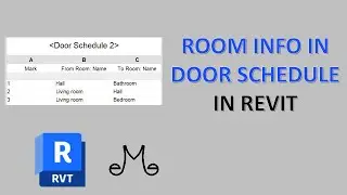 Revit Tutorial - How to add room information to door schedule