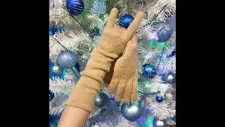 Мастер-класс Вязание удлиненных перчаток