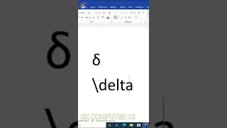 How To Create Delta Symbol In Word 