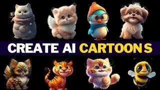Create Cute AI Cartoons Character In 1 Minute - Midjourney