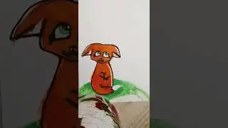 Рисунок лисёнок, с историей