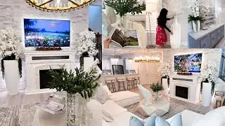 Extreme Family Room Makeover | DIY Stone Wall | Home Updates 2025