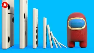 Among Us Imposter Glass et Domino Effect Funny Animation