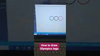 How to draw Olympics logo using python turtle #short #shorts #youtubeshorts #trending #python