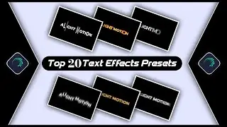 Top 20 text animation | alight motion text effect preset link
