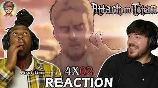 Reiner is losing it! FIRST TIME reacting to Attack on Titan | 4x02 | REACTION (Subtitles)