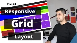 How To Create Responsive Layout With CSS Grid | Grid Tutorial - CSS Course 2020-Beginners | Part #4