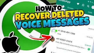 👉 HOW to RECOVER DELETED VOICE MESSAGES from WHATSAPP in IPHONE 🔥 2024