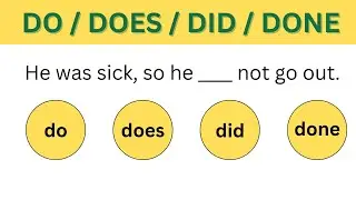DO, DOES, DID, DONE - ENGLISH GRAMMAR QUIZ