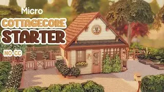 Cottagecore Starter 🐝 Sims 4 Speed Build