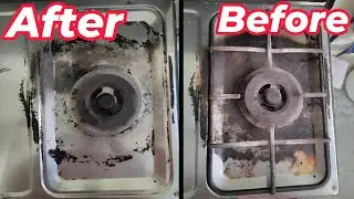 How To Clean Gas Stove Top in 5 Min | Smart Solutions.