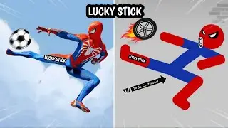 Spiderstickman vs Spiderman Funny Moments and Epic Moments / Stickman Dismounting