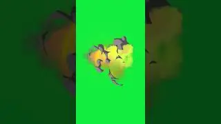 Smoke and Fire Explosion FX Green Screen | 2D VFX Element 