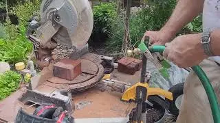 how to cut pavers easy, cheap and dust free