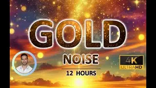 Smooth Gold Noise for Rapid Deep Sleep | 12 Hours | BLACK SCREEN | Tinnitus & Anxiety Relief