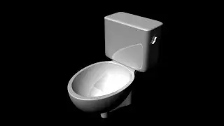 Here's how you create simple toilet bowl 3D model in 8 mins