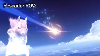 Pescador jugando Genshin impact
