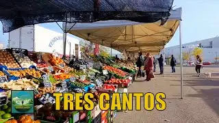 Tres Cantos Street Market Madrid Spain 4K