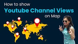 How to show youtube channel views on Map