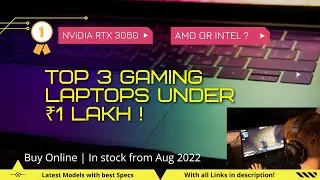 Best Gaming Laptops Under 1 lakh - QUICK VIDEO | Nvidia RTX 3060/ Ryzen 9/ RTX 3050 TI/ Intel i7.