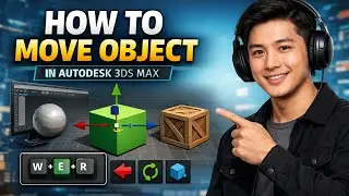 How to MOVE OBJECT in Autodesk 3ds Max (Step by Step)