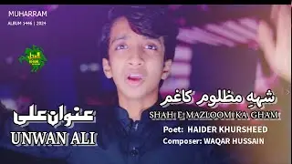 NOHA - 2024 | SHAH E MAZLOOM KA GHUM | UNWAN ALI | 2024 | 1446 | alajalyaimam