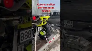 BRP Renegade 1000R custom muffler Казахстан Алматы 2023. Прямоток глушитель звук