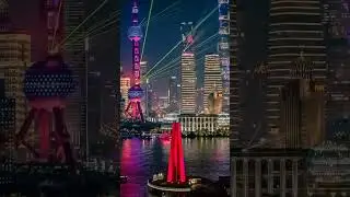 Китай🇨🇳Ночной Шанхай💫China Night Shanghai