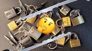 Can I open all of these padlocks with just a city rake?