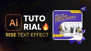 🔥TRENDING TEXT EFFECT in Adobe Illustrator | Social media Design Tutorial