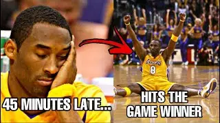 The Game Kobe Bryant Showed Up LATE and STILL Hit The Game Winner!