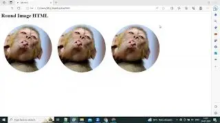 How to create round image using HTML & CSS