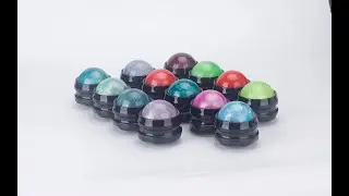Manual massage roller 54mm marble finish resin ball