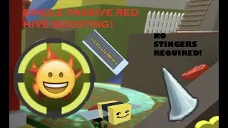How to boost with 1 SSA passive as a beginner red hive in bee swarm simulator!