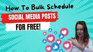 📢  How To Bulk Schedule Social Media Posts For Free! 🚀