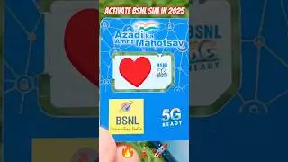 activate BSNL SIM in 2025 🔥🗼🚀 