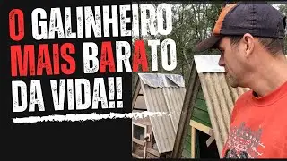 Construímos o galinheiro mais BARATO da VIDAAA!!   EP 33