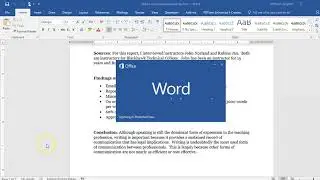Report on Professional Writing