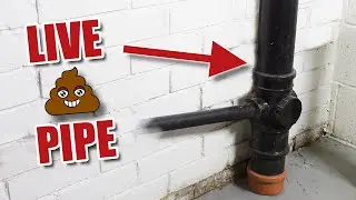 Connecting to the live soil stack - new toilet (part 4)