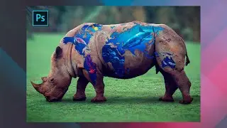 Rhino World Map | Photoshop Art | Manipulation | 2020